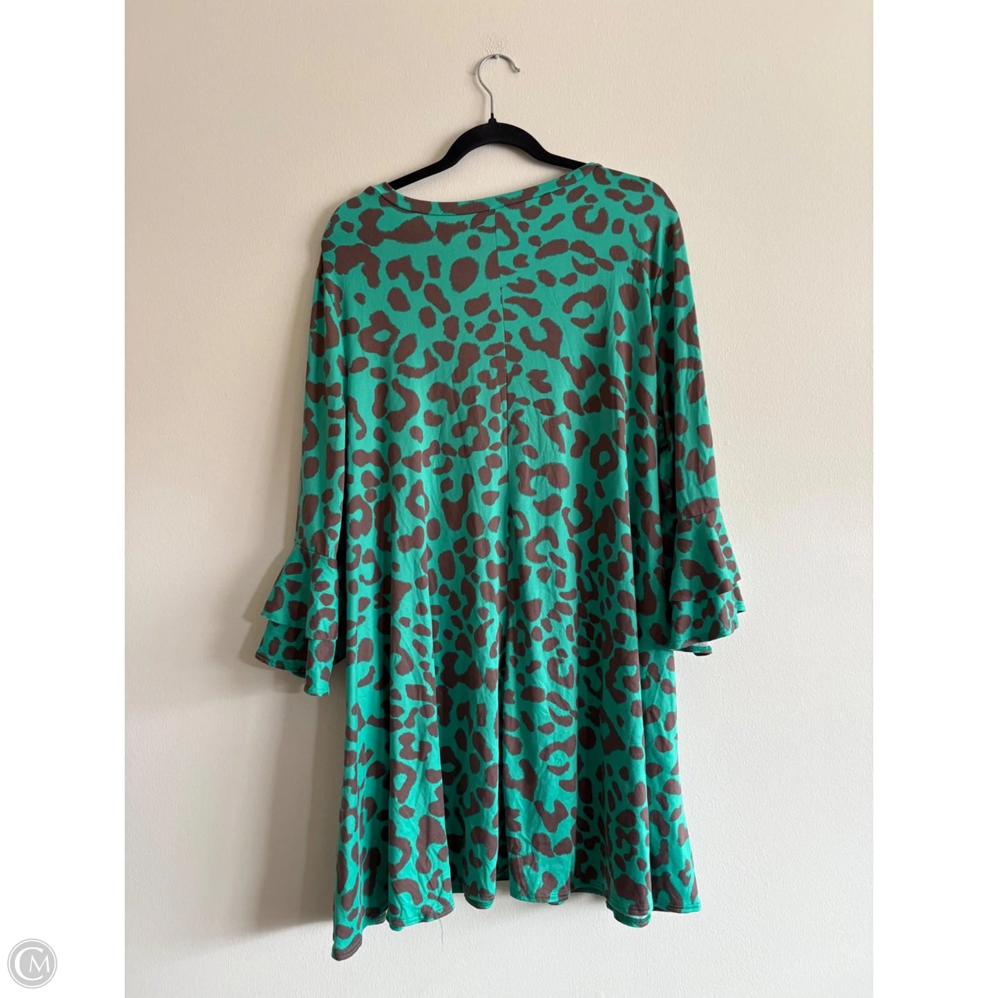 Top Long Sleeve By Cmc In Animal Print, Size: 3x