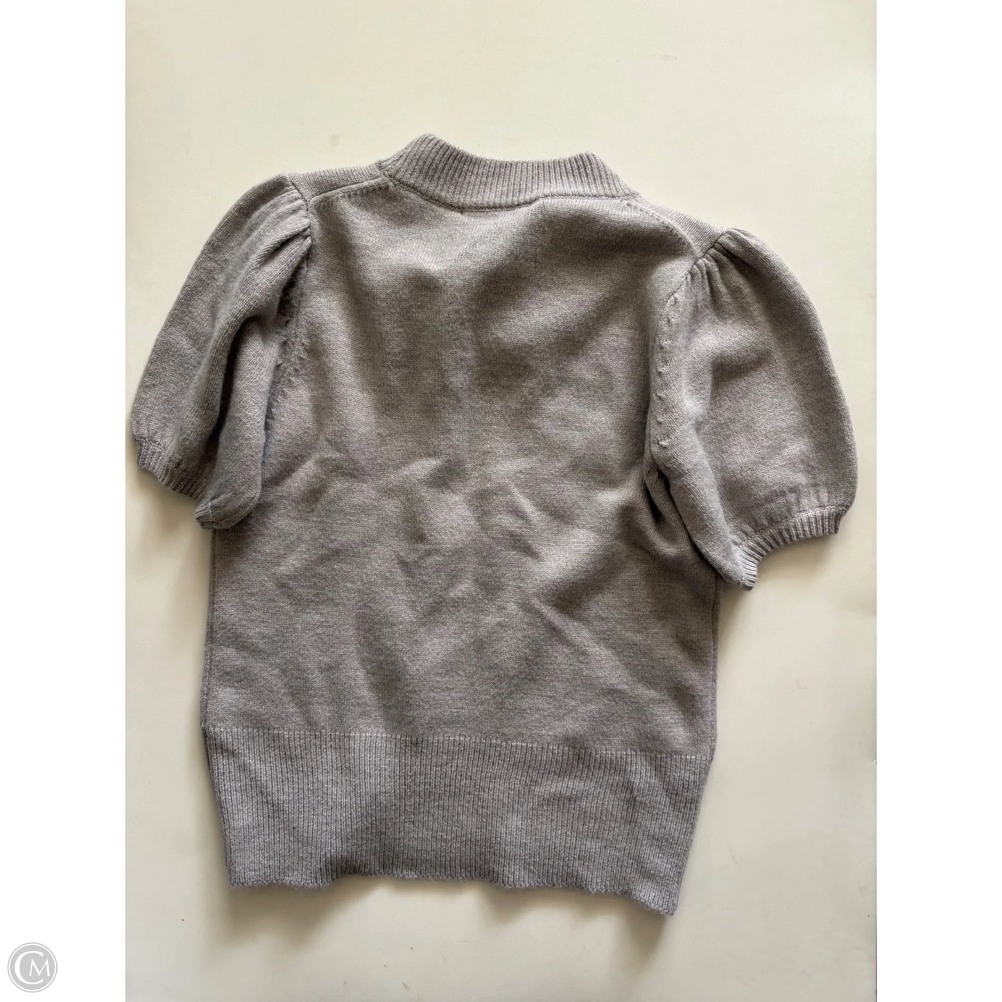 Sweater Short Sleeve By French Connection In Grey, Size: M