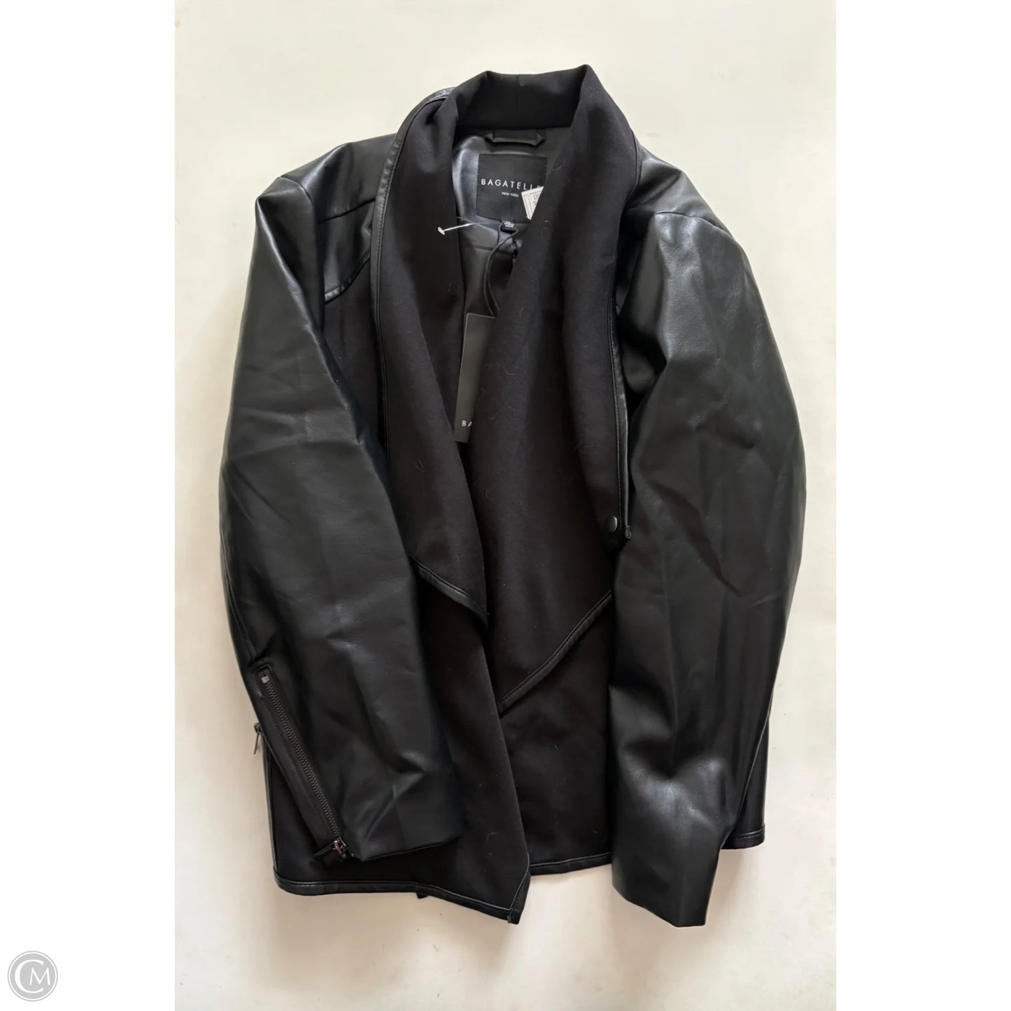 Jacket Moto By Bagatelle In Black, Size: 2x
