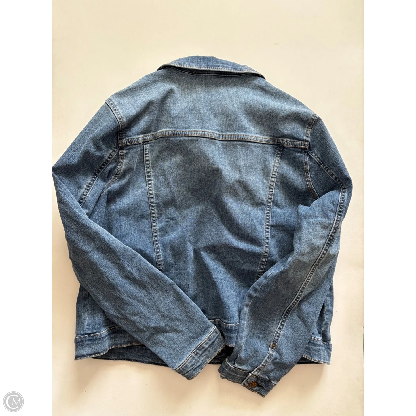 Jacket Denim By Seven 7 In Blue, Size: Xl
