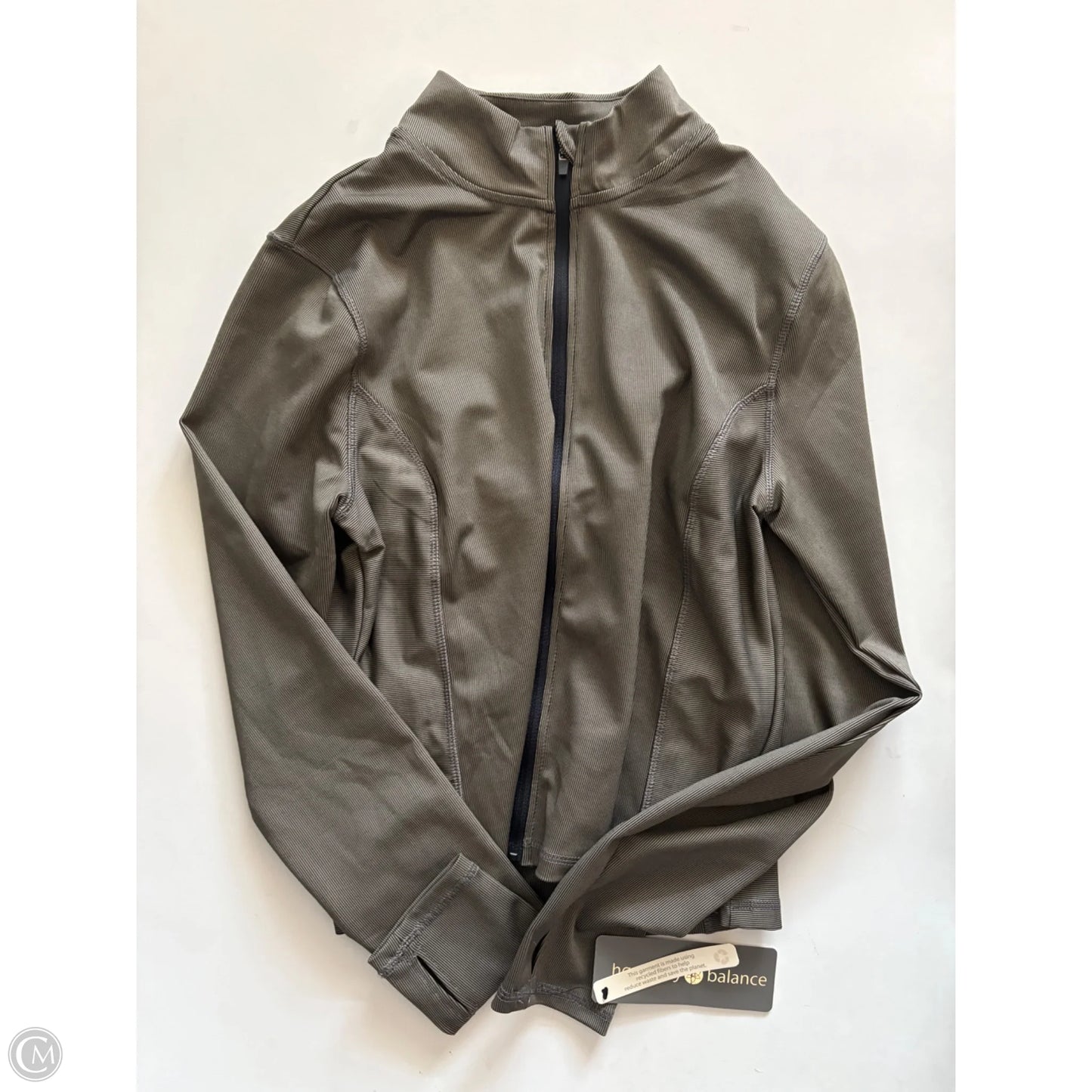 Athletic Jacket By Hamrmony In Green, Size: M