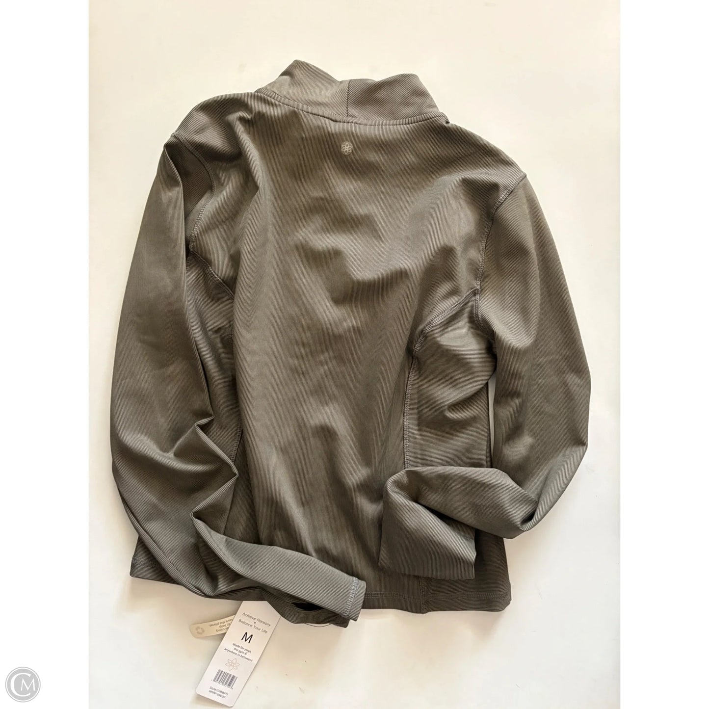 Athletic Jacket By Hamrmony In Green, Size: M