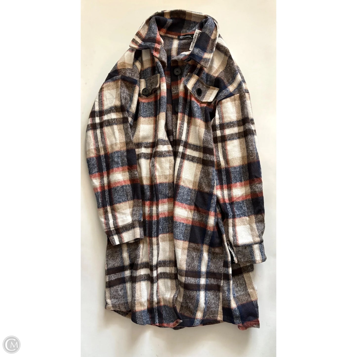 Coat Other By Prettygarden In Plaid Pattern, Size: M