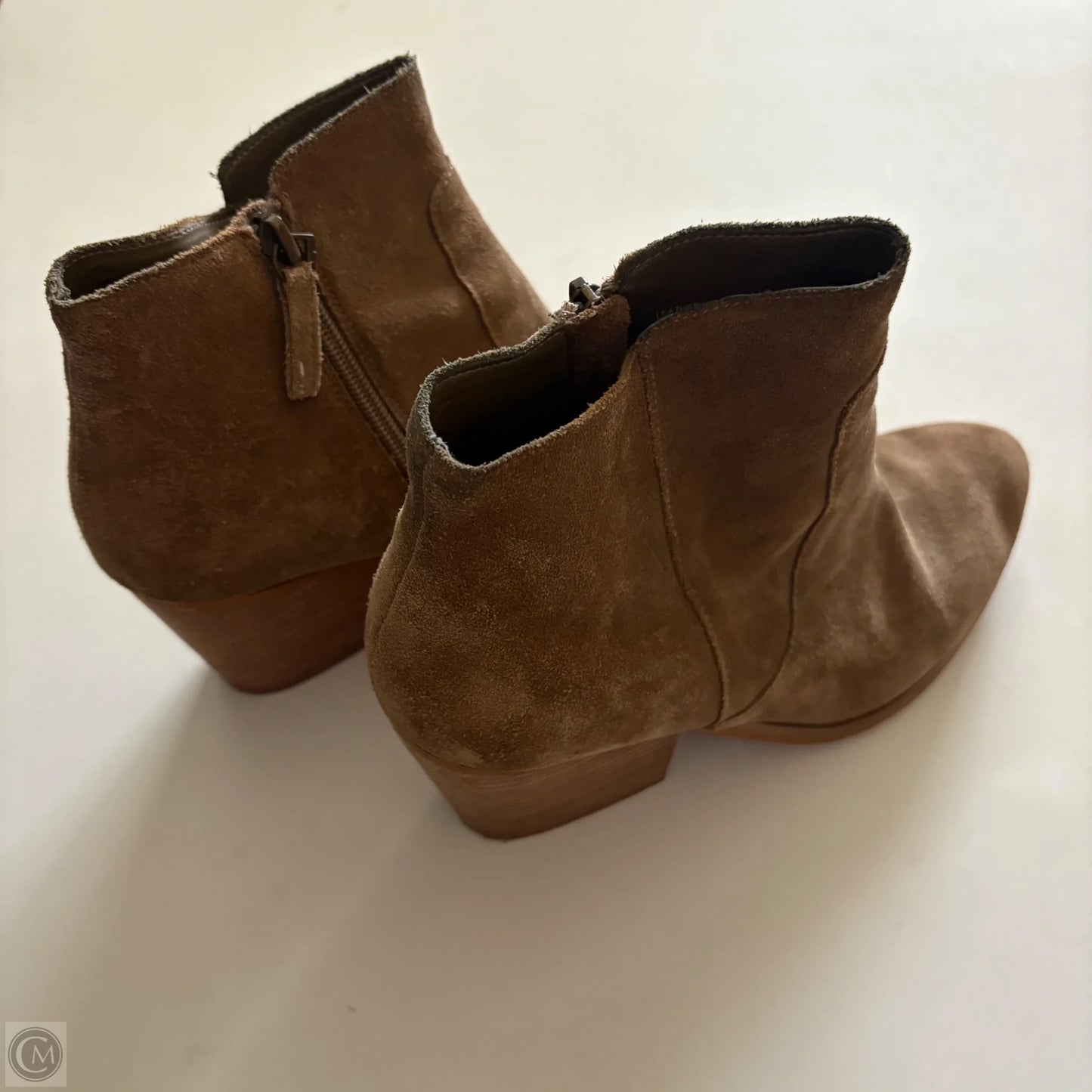 Boots Ankle Heels By Treasure And Bond In Brown, Size: 8.5