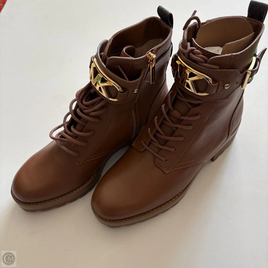 Boots Designer By Michael Kors In Brown, Size: 7