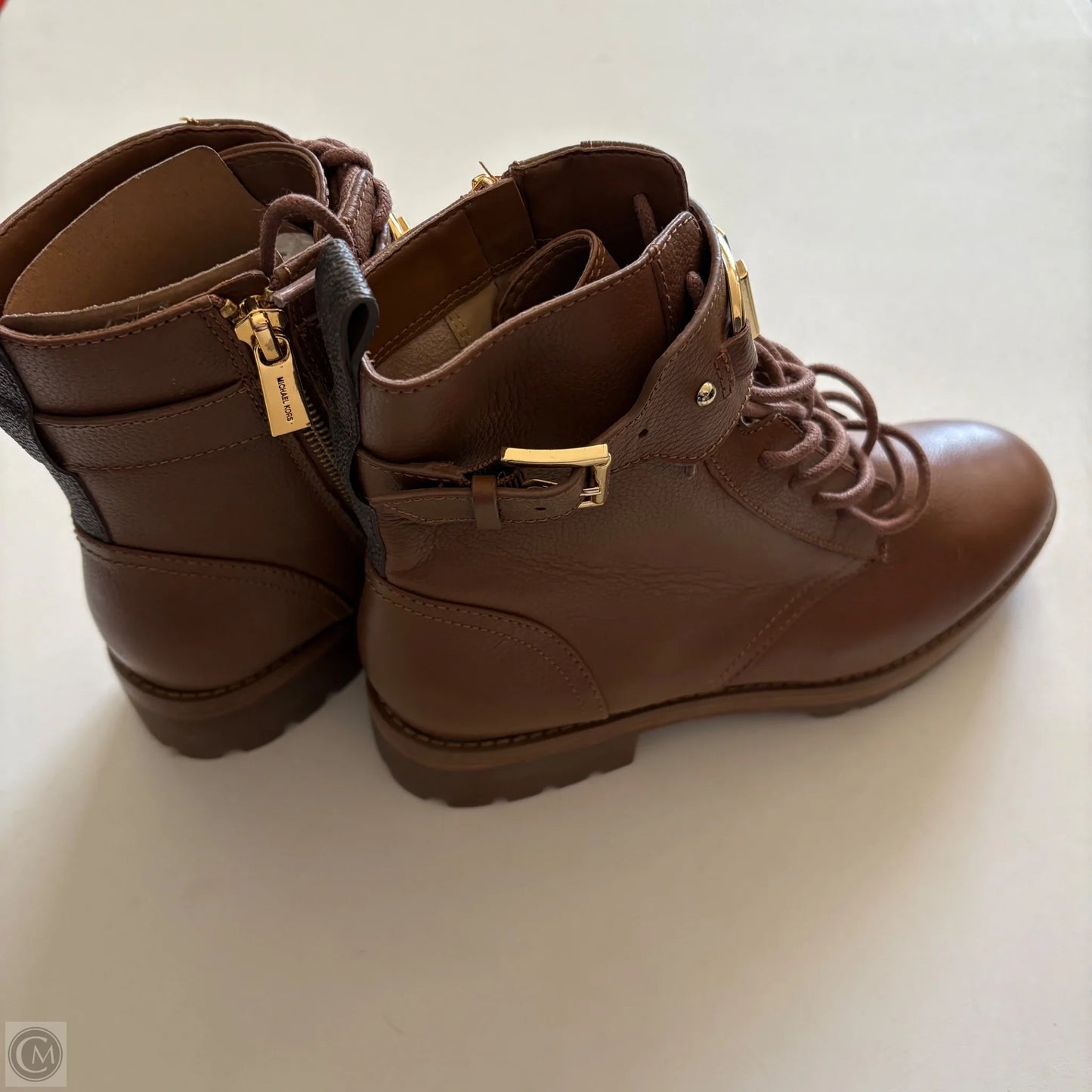 Boots Designer By Michael Kors In Brown, Size: 7
