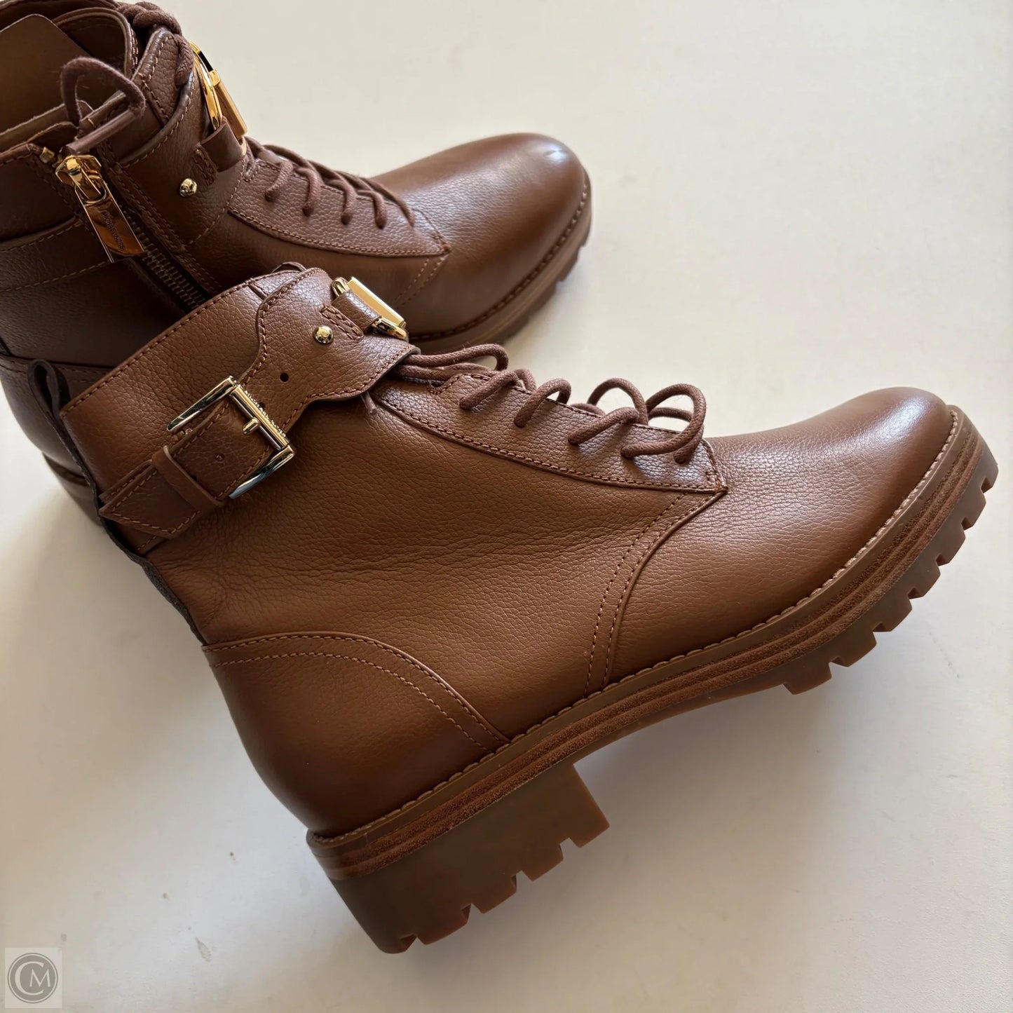 Boots Designer By Michael Kors In Brown, Size: 7