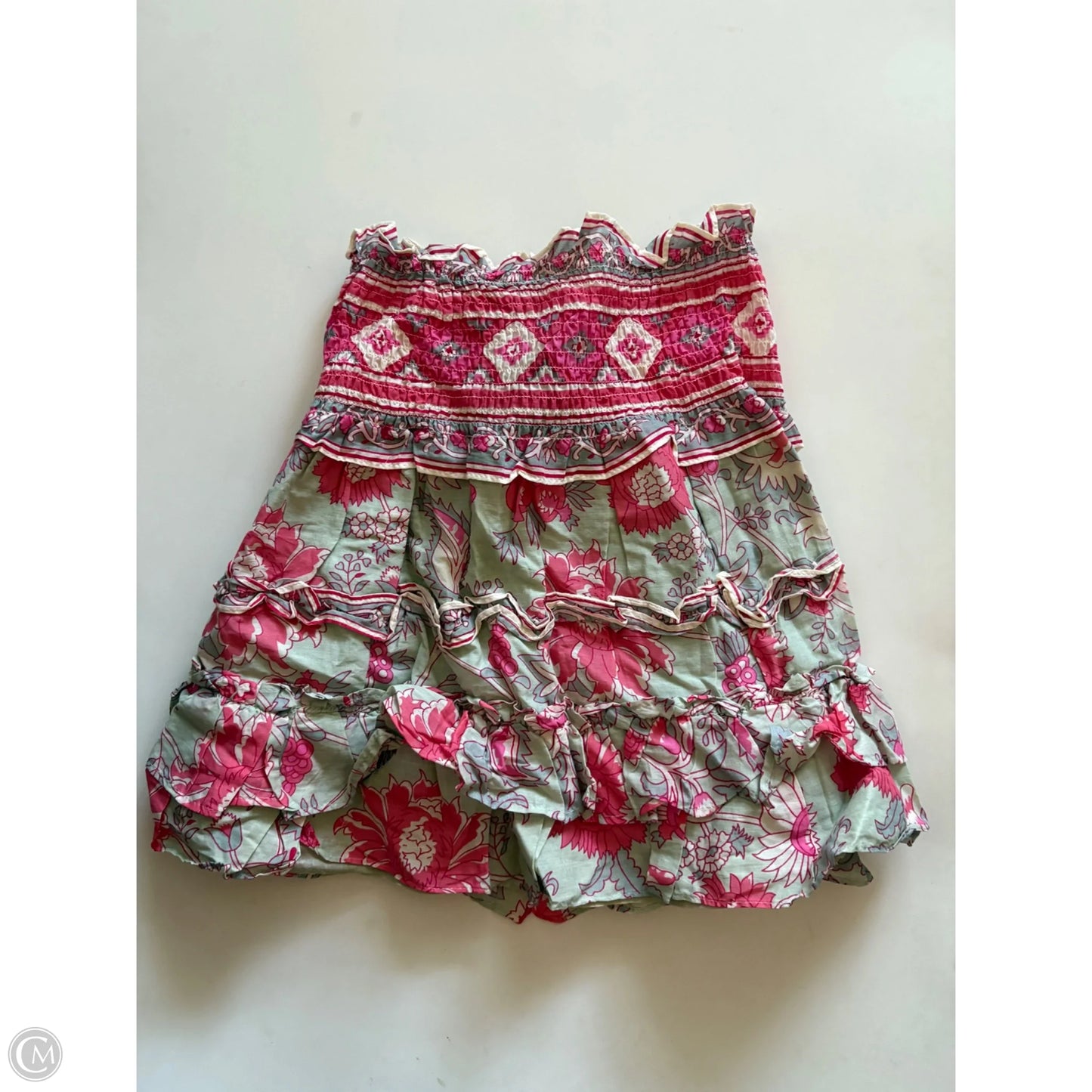 Skirt Mini & Short By Cmc In Floral Print, Size: L