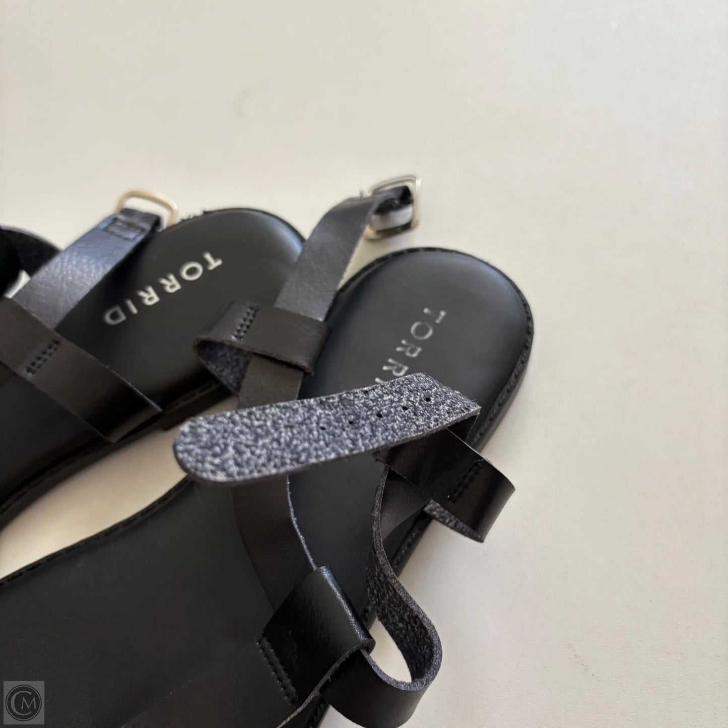 Sandals Flats By Torrid In Black, Size: 10