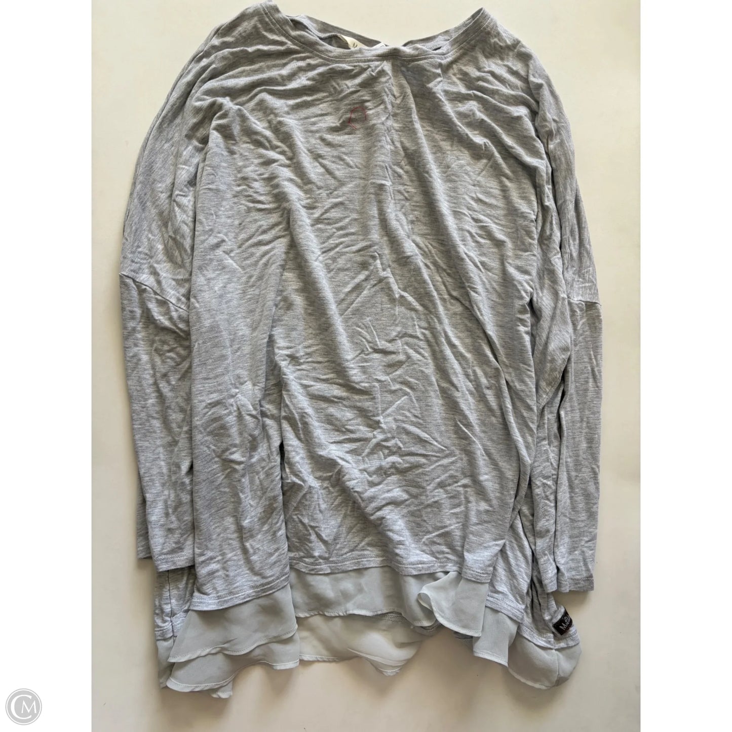 Top Long Sleeve By Matilda Jane In Grey, Size: 2x