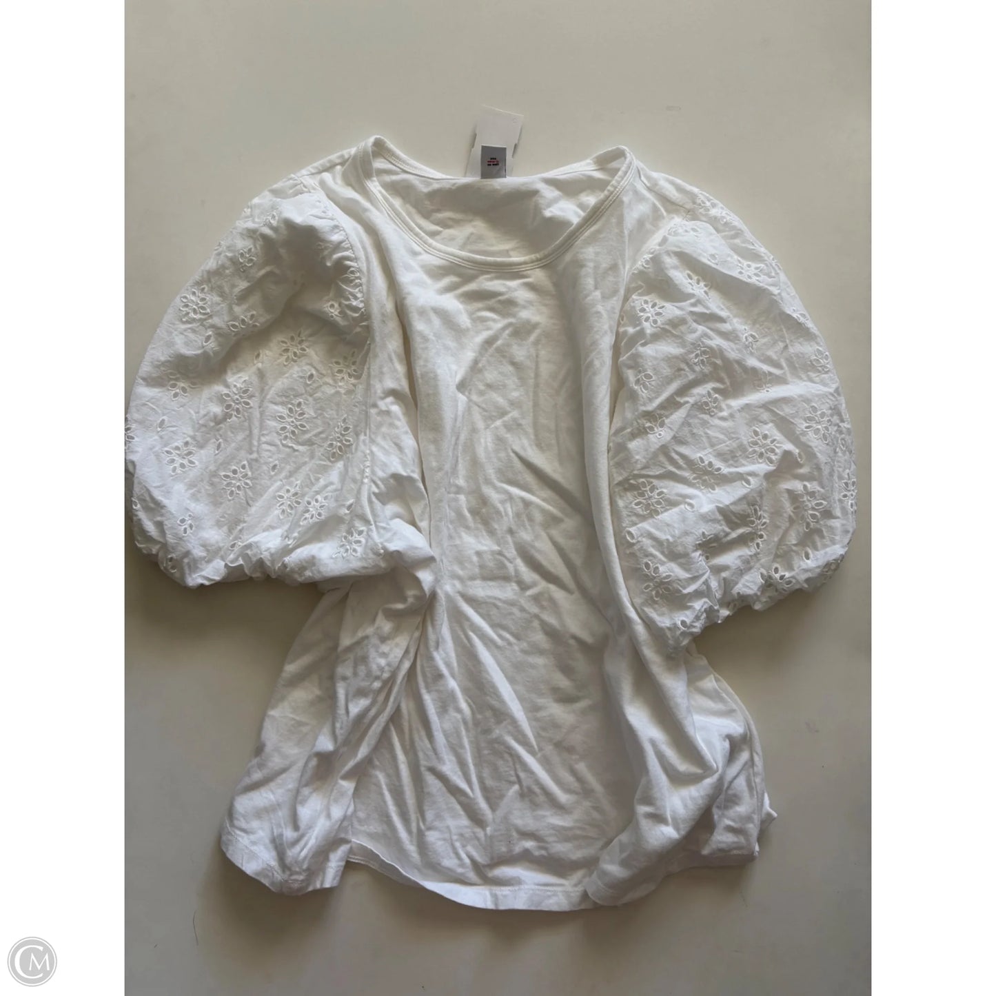 Top Short Sleeve By Old Navy In White, Size: 2x