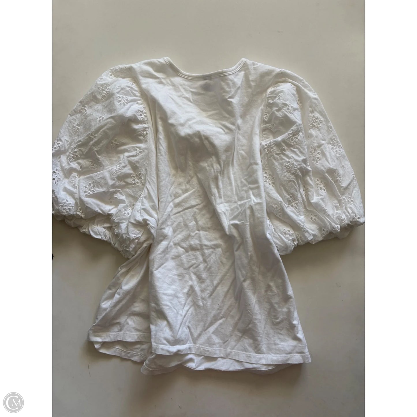 Top Short Sleeve By Old Navy In White, Size: 2x
