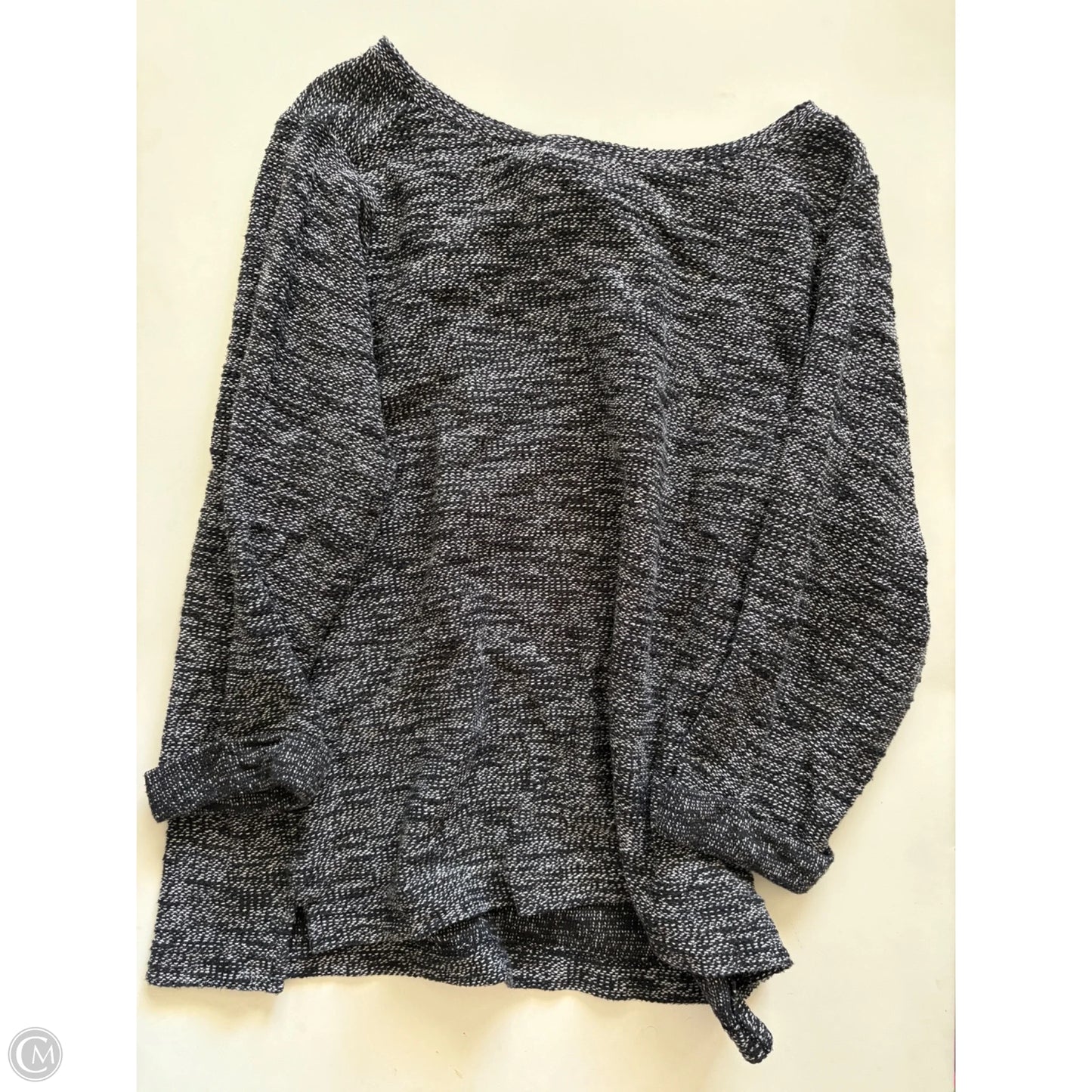 Top Long Sleeve By Croft And Barrow In Black, Size: 1x