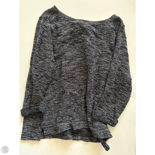 Top Long Sleeve By Croft And Barrow In Black, Size: 1x