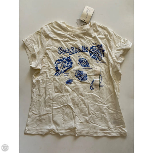 Top Short Sleeve By Universal Thread In Cream, Size: M