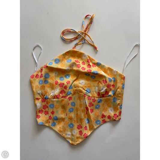 Top 2pc Short Sleeve By Sabo In Yellow, Size: M