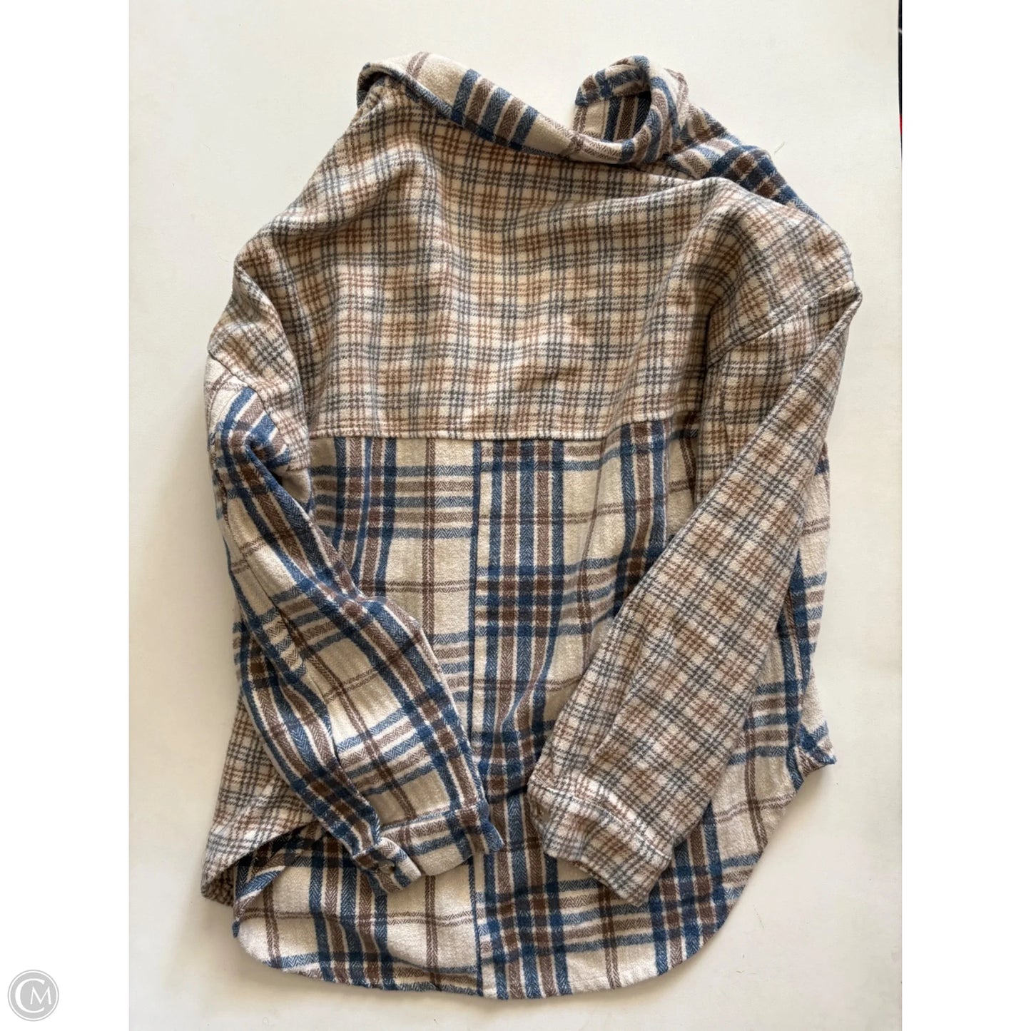 Jacket Faux Fur & Sherpa By Altard State In Plaid Pattern, Size: S
