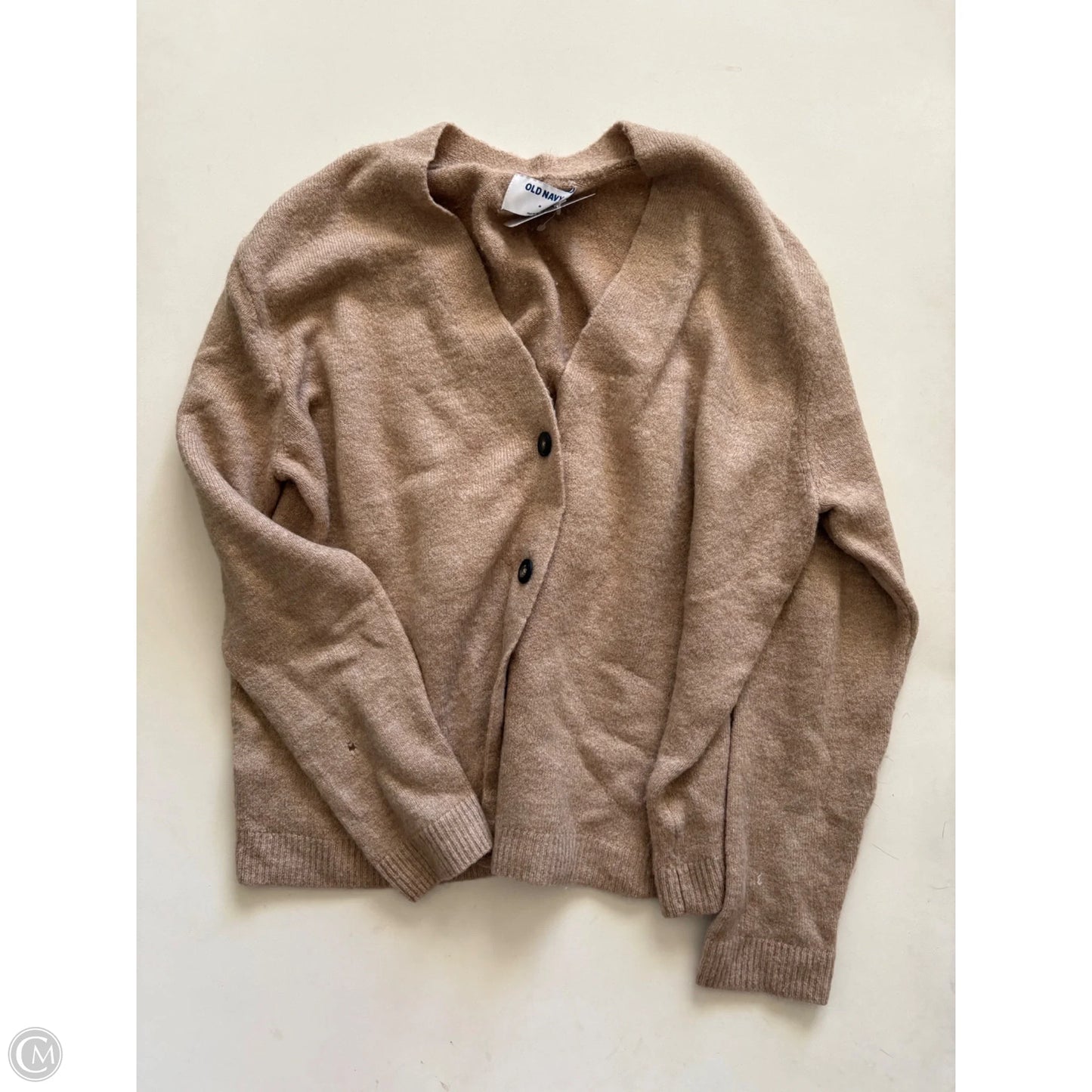 Sweater Cardigan By Old Navy In Tan, Size: M