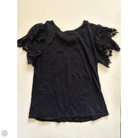 Top Short Sleeve By Loft In Black, Size: Xs