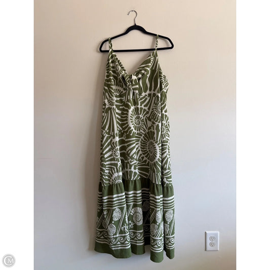 Dress Casual Maxi By Sofia By Sofia Vergara In Green, Size: 3x
