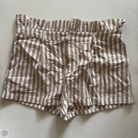 Shorts By Pink Lily In Striped Pattern, Size: Xl