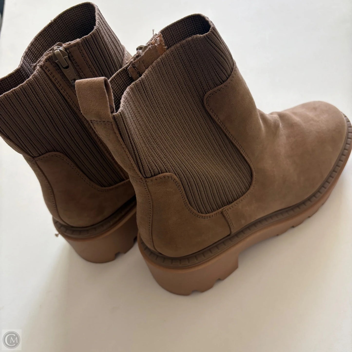 Boots Ankle Heels By Universal Thread In Brown, Size: 10