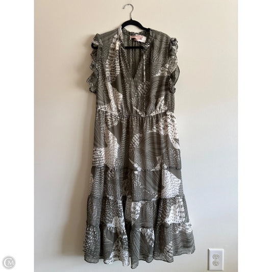 Dress Casual Midi By Philosophy In Green, Size: 2x