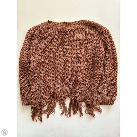 Sweater Short Sleeve By Altard State In Brown, Size: Xs