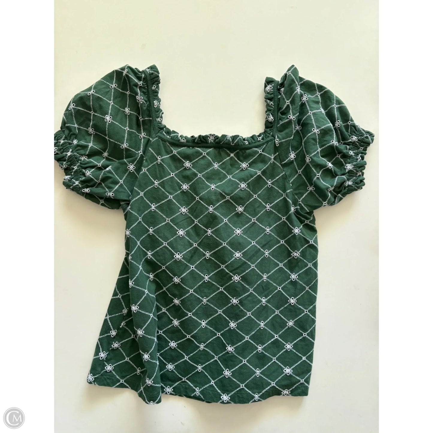 Top Short Sleeve By Loft In Green, Size: Sp