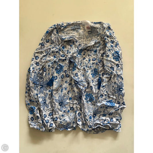 Top Long Sleeve By Clothes Mentor In Blue, Size: L