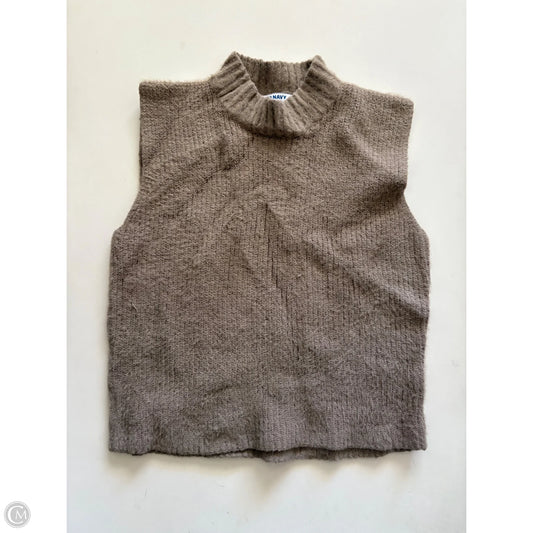 Sweater Short Sleeve By Old Navy In Taupe, Size: L