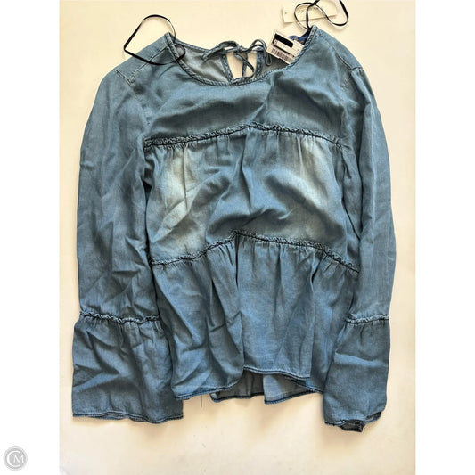 Top Long Sleeve By Blue Rain In Blue, Size: M