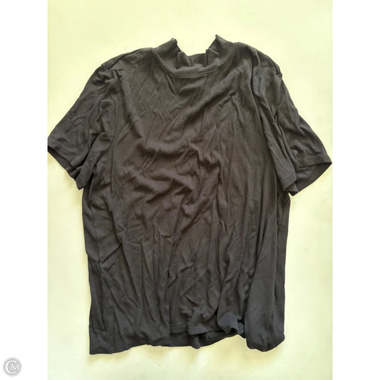 Top Short Sleeve By Time And Tru In Black, Size: 2x