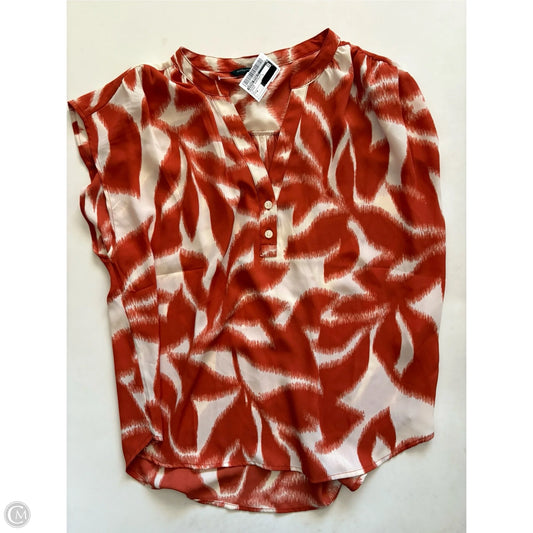 Blouse Sleeveless By Banana Republic In Orange, Size: M