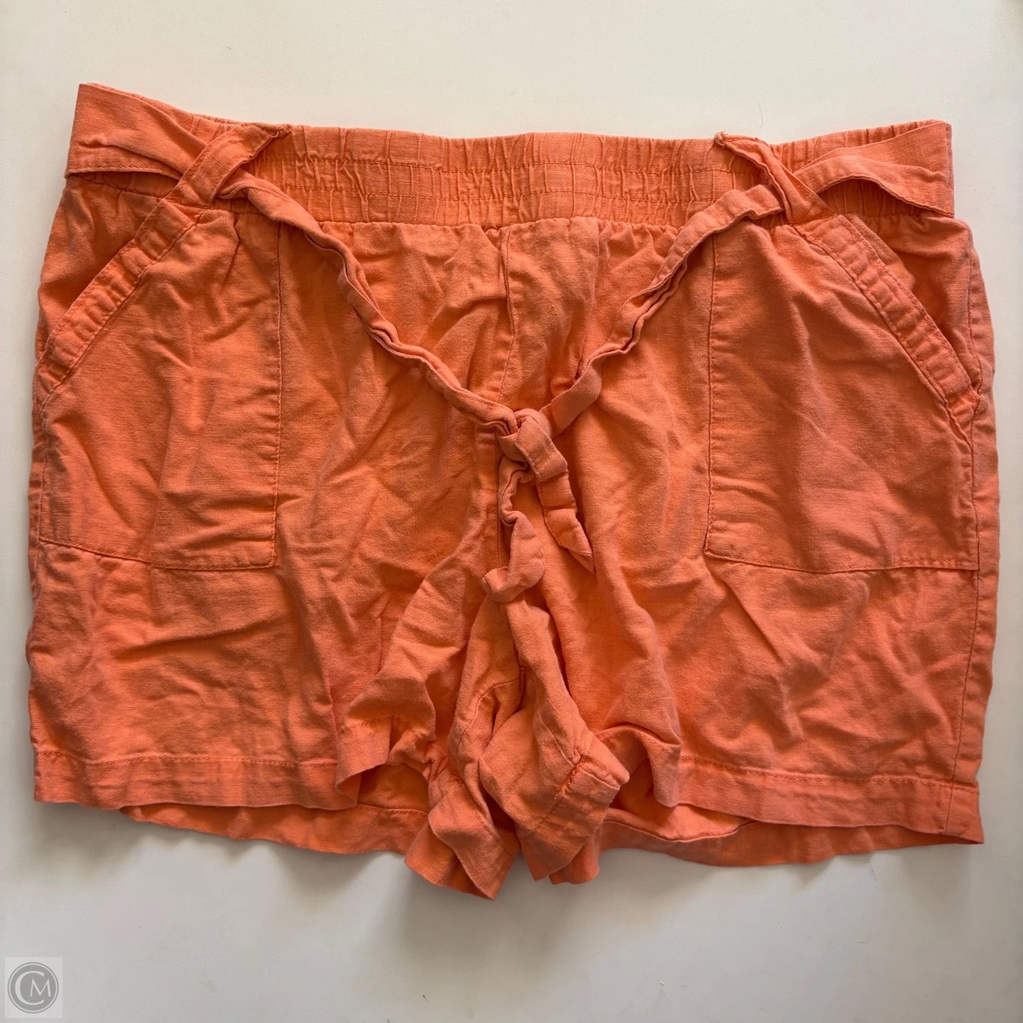 Shorts By Cato In Orange, Size: 18