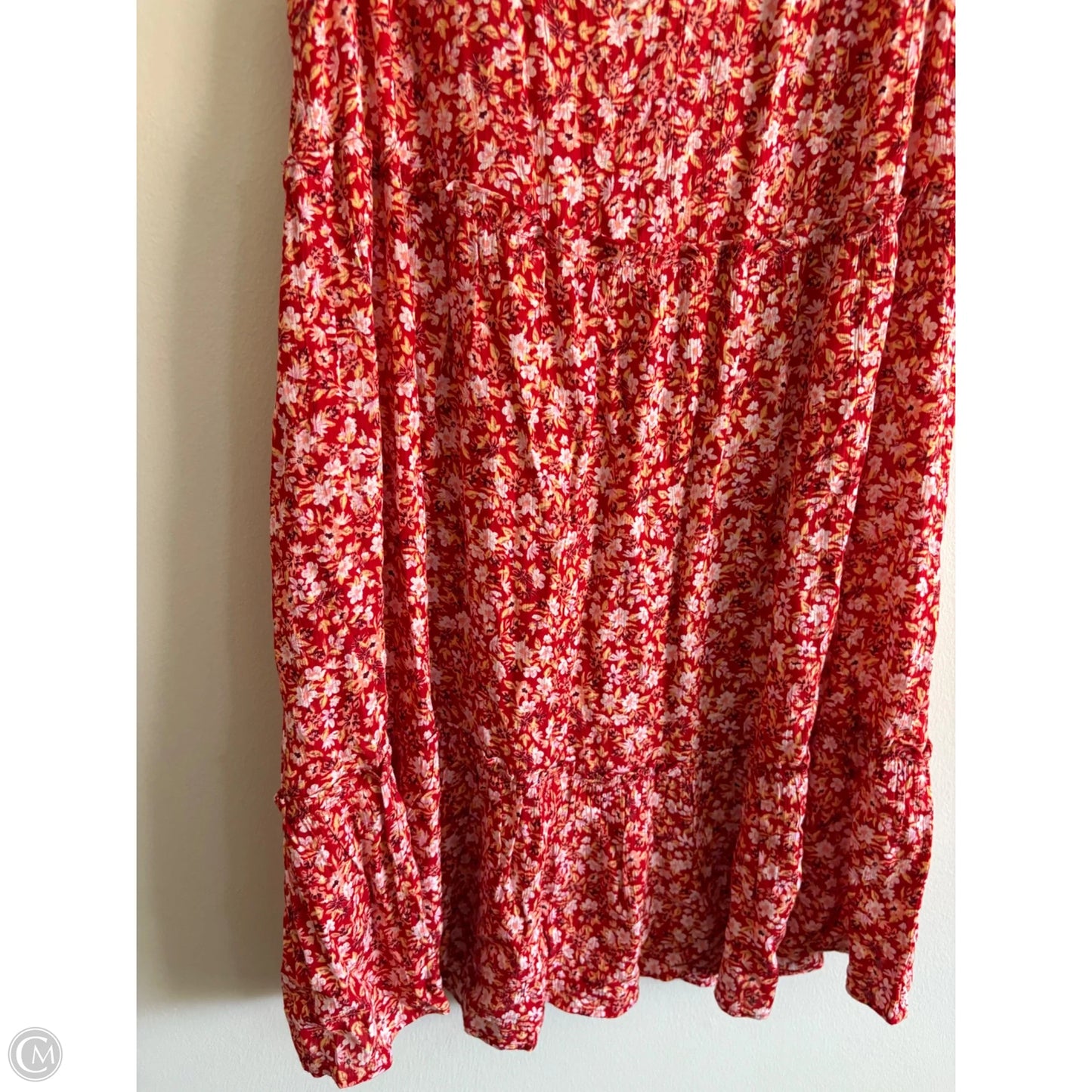 Dress Casual Midi By True Craft In Red, Size: 1x