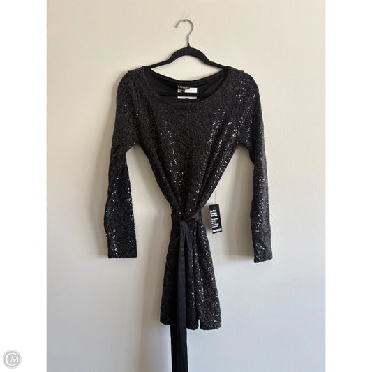 Dress Party Midi By Express In Black, Size: S