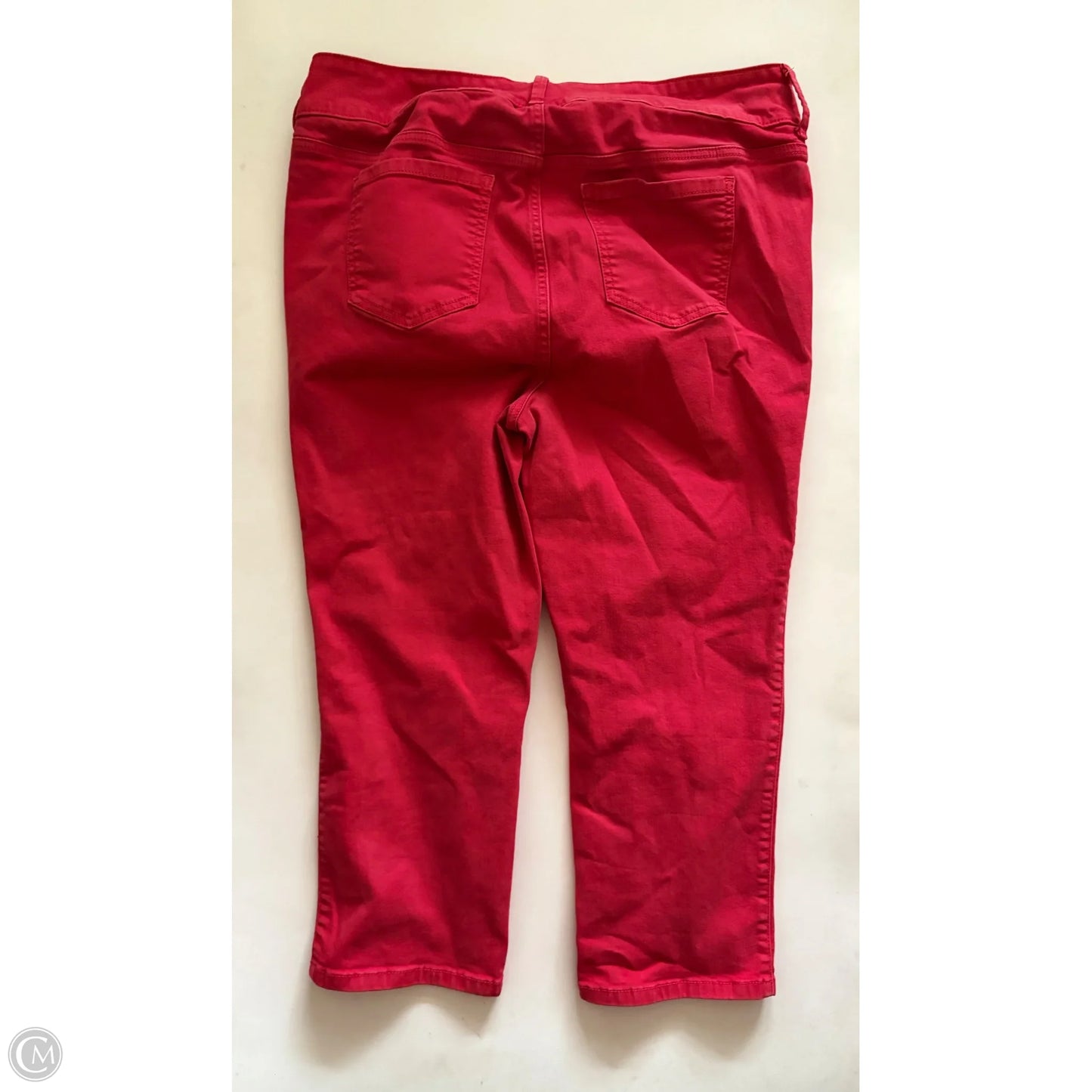 Jeans Cropped By Torrid In Red, Size: 18