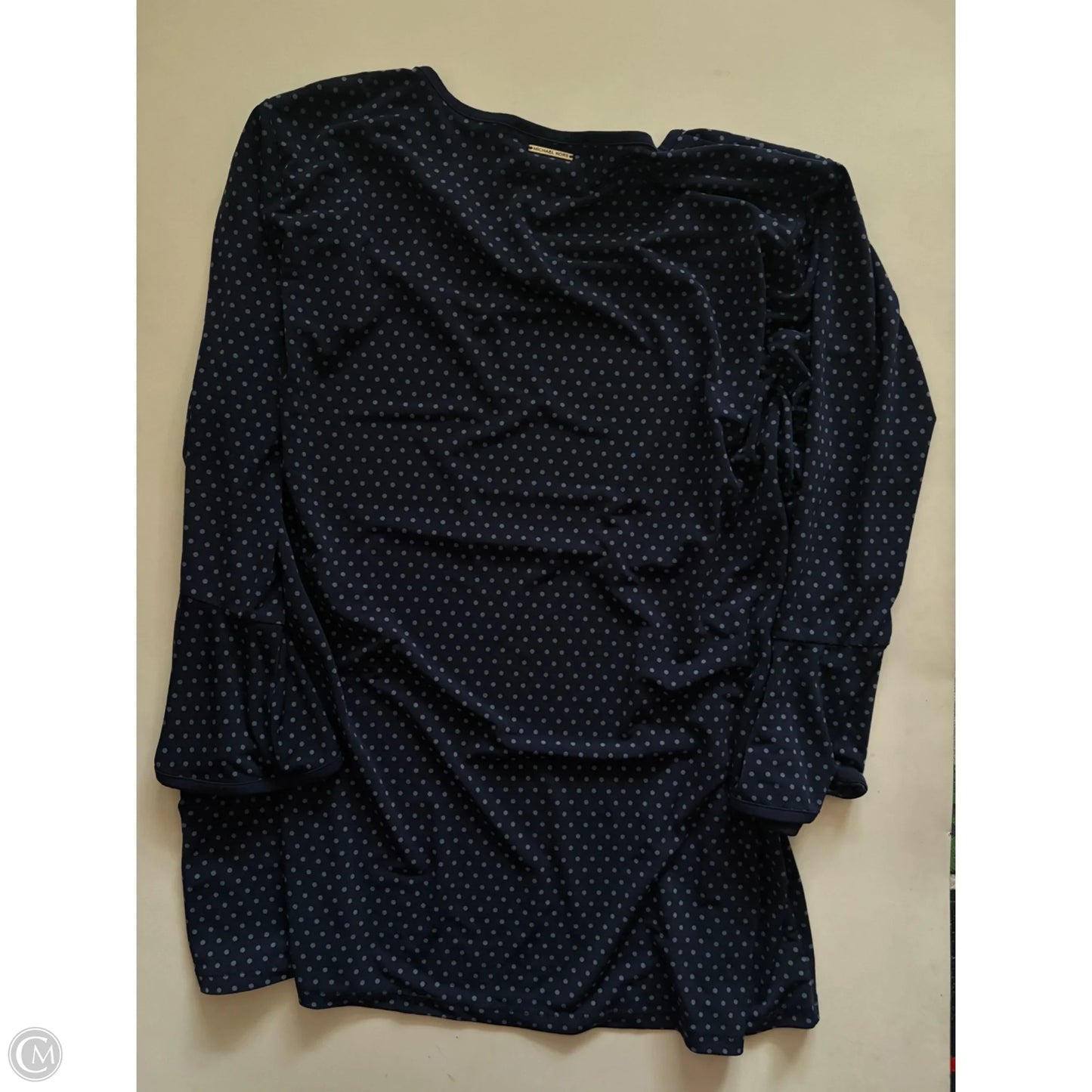 Blouse Designer By Michael Kors In Navy, Size: 2x
