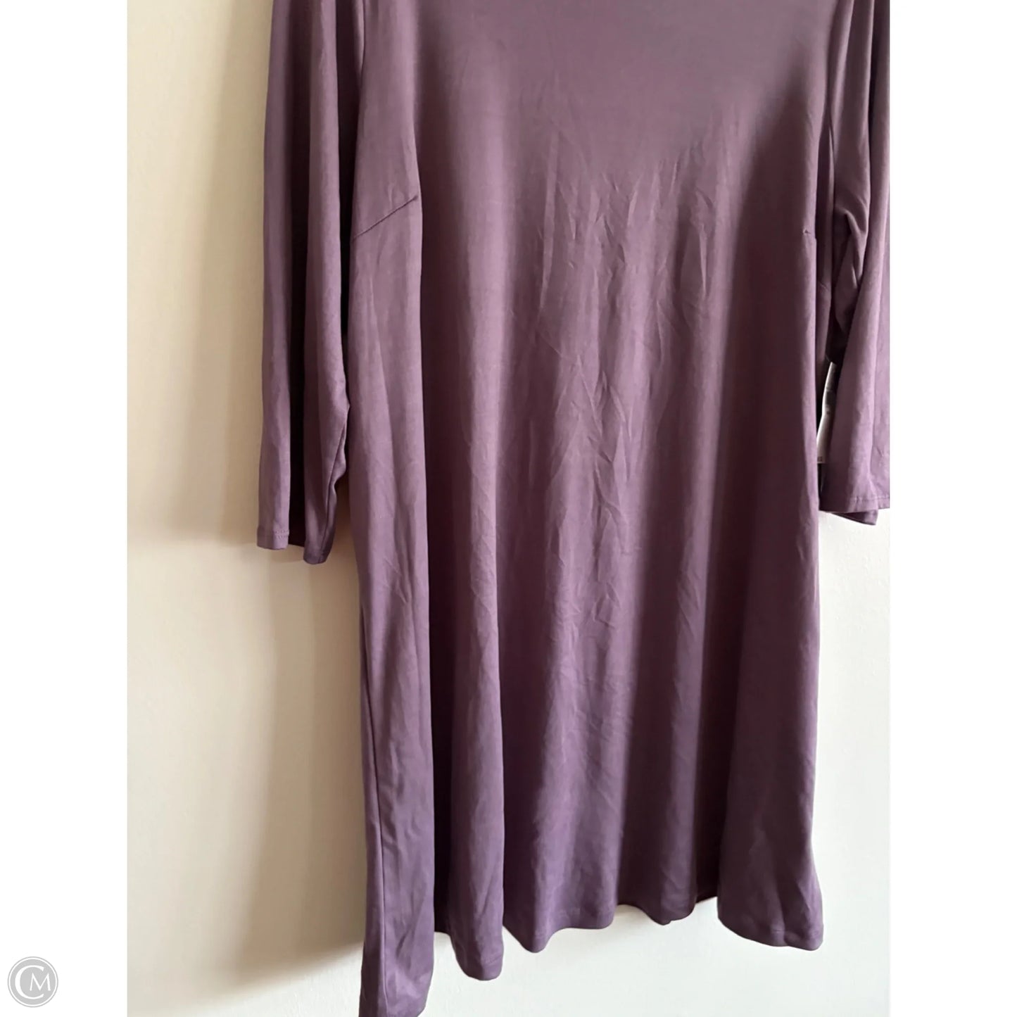 Dress Casual Midi By As U Wish In Purple, Size: Xl