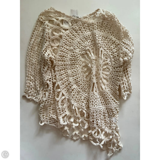 Sweater By Cato In Cream, Size: L