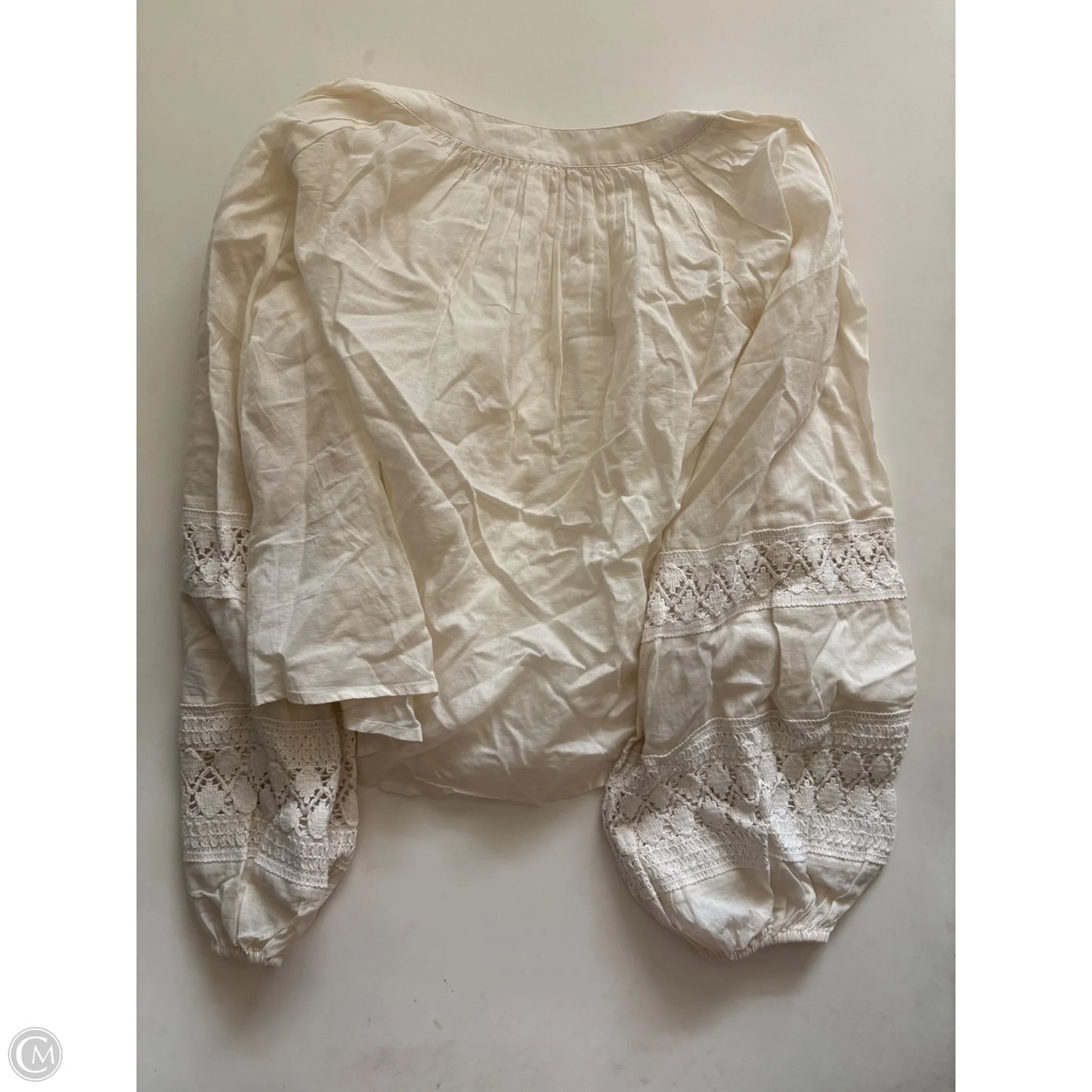 Top Long Sleeve By Aerie In Cream, Size: Xs