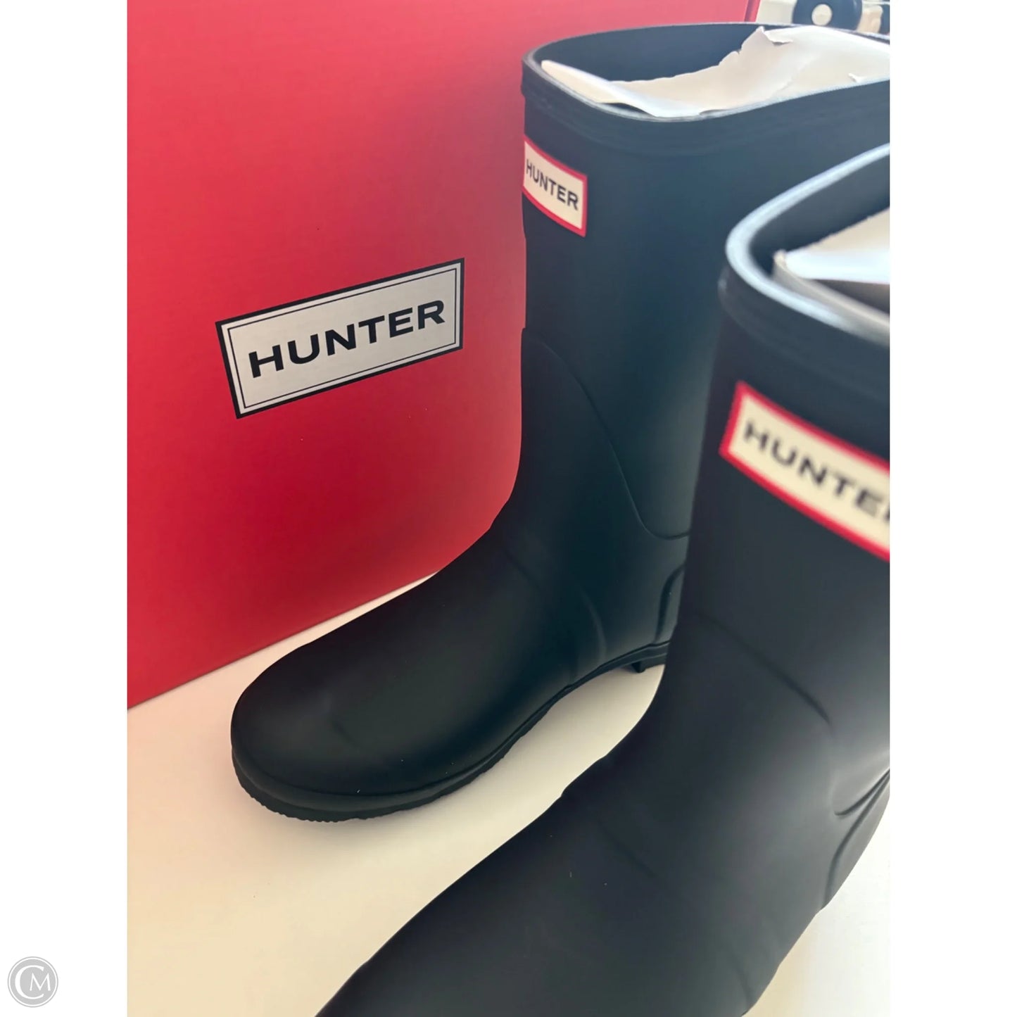Boots Rain By Hunter In Black, Size: 10
