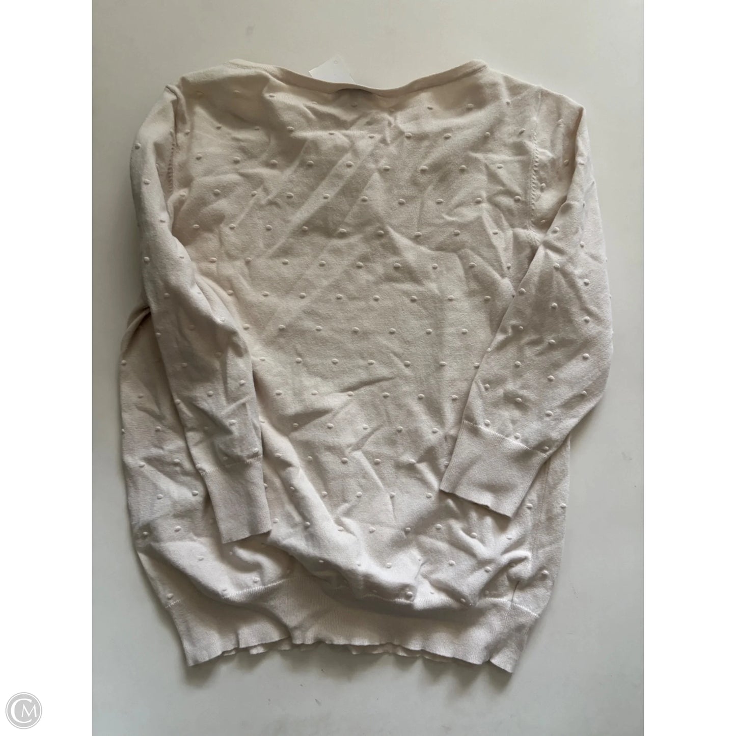 Sweater By Ann Taylor In Cream, Size: L