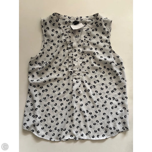 Blouse Sleeveless By Talbots In White, Size: Lp