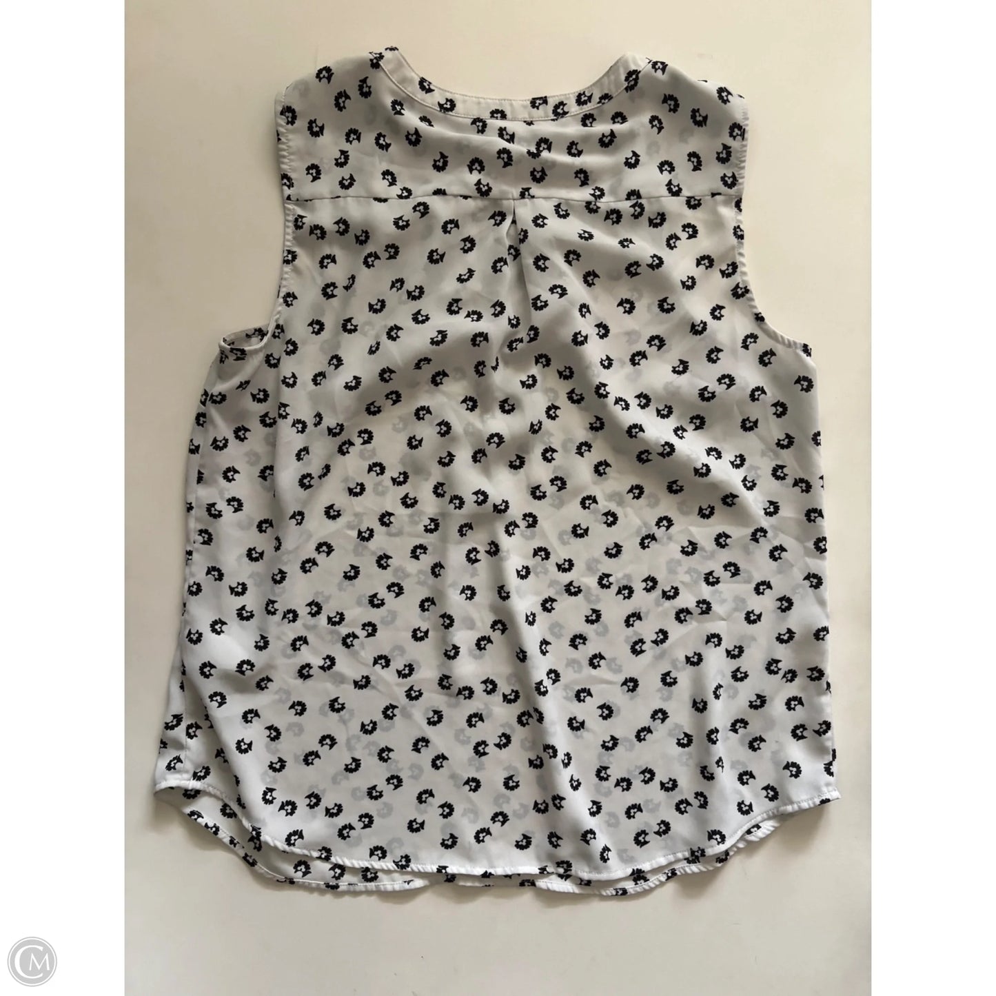 Blouse Sleeveless By Talbots In White, Size: Lp