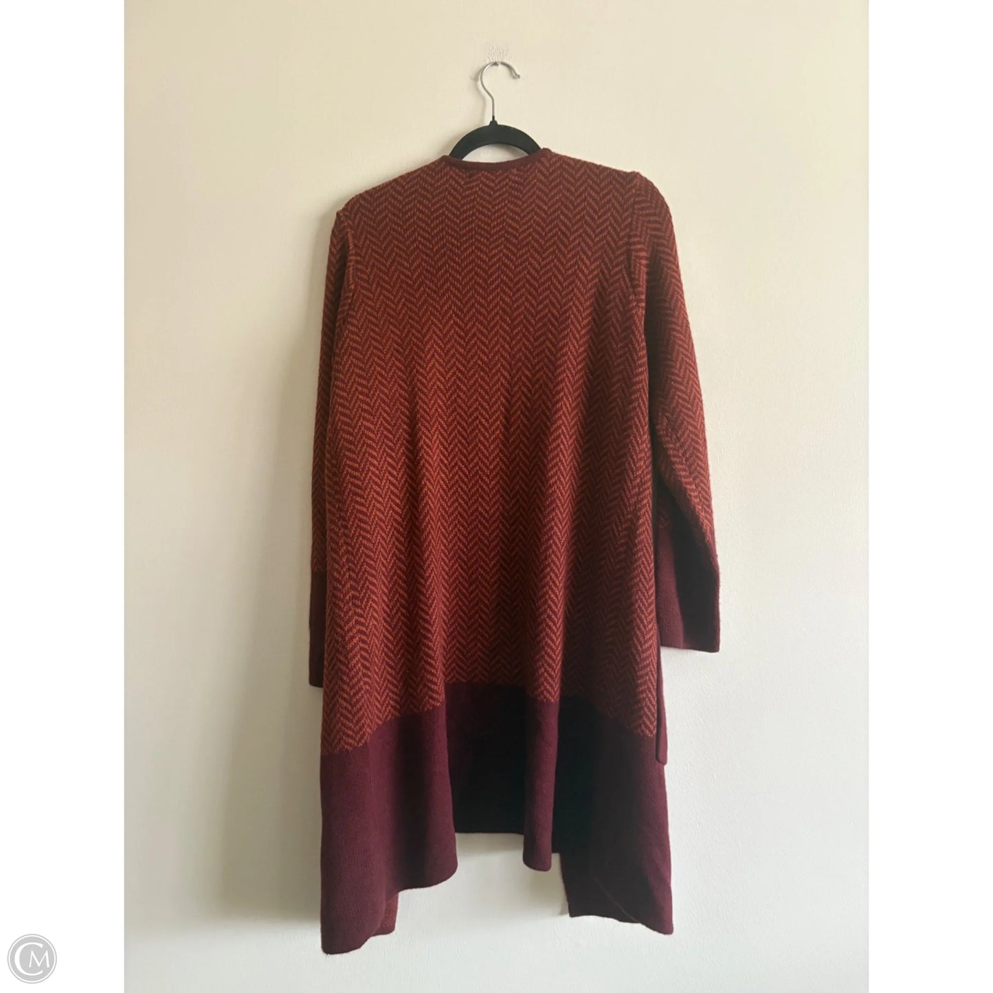 Sweater Cardigan By Adrianna Papell In Red, Size: L