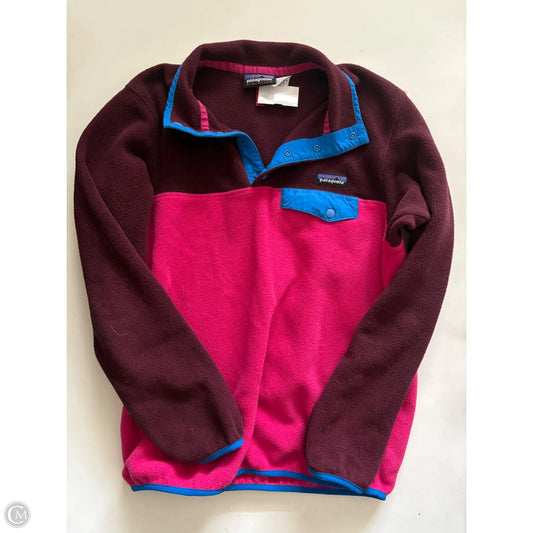 Jacket Fleece By Patagonia In Pink, Size: M