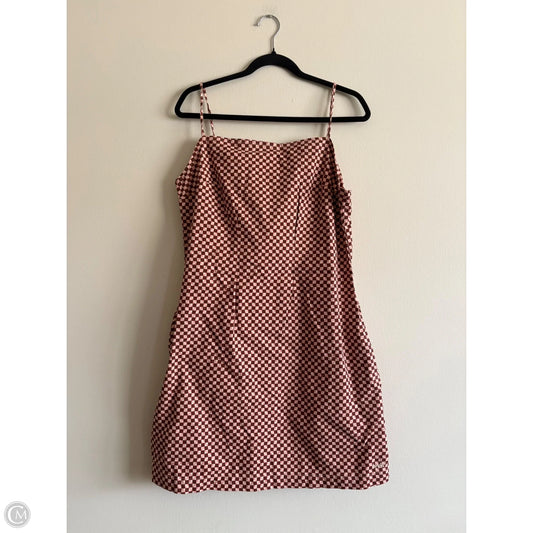 Dress Casual Midi By Levis In Checkered Pattern, Size: L