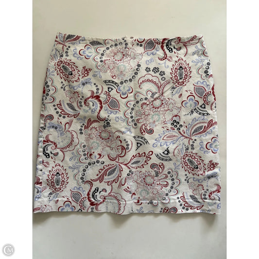 Skirt Midi By Ann Taylor In Paisley Print, Size: 14